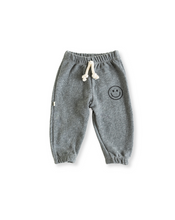 Load image into Gallery viewer, vintage sweatpant - smile on heather gray
