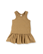 Load image into Gallery viewer, twirly tank dress CO - ochre