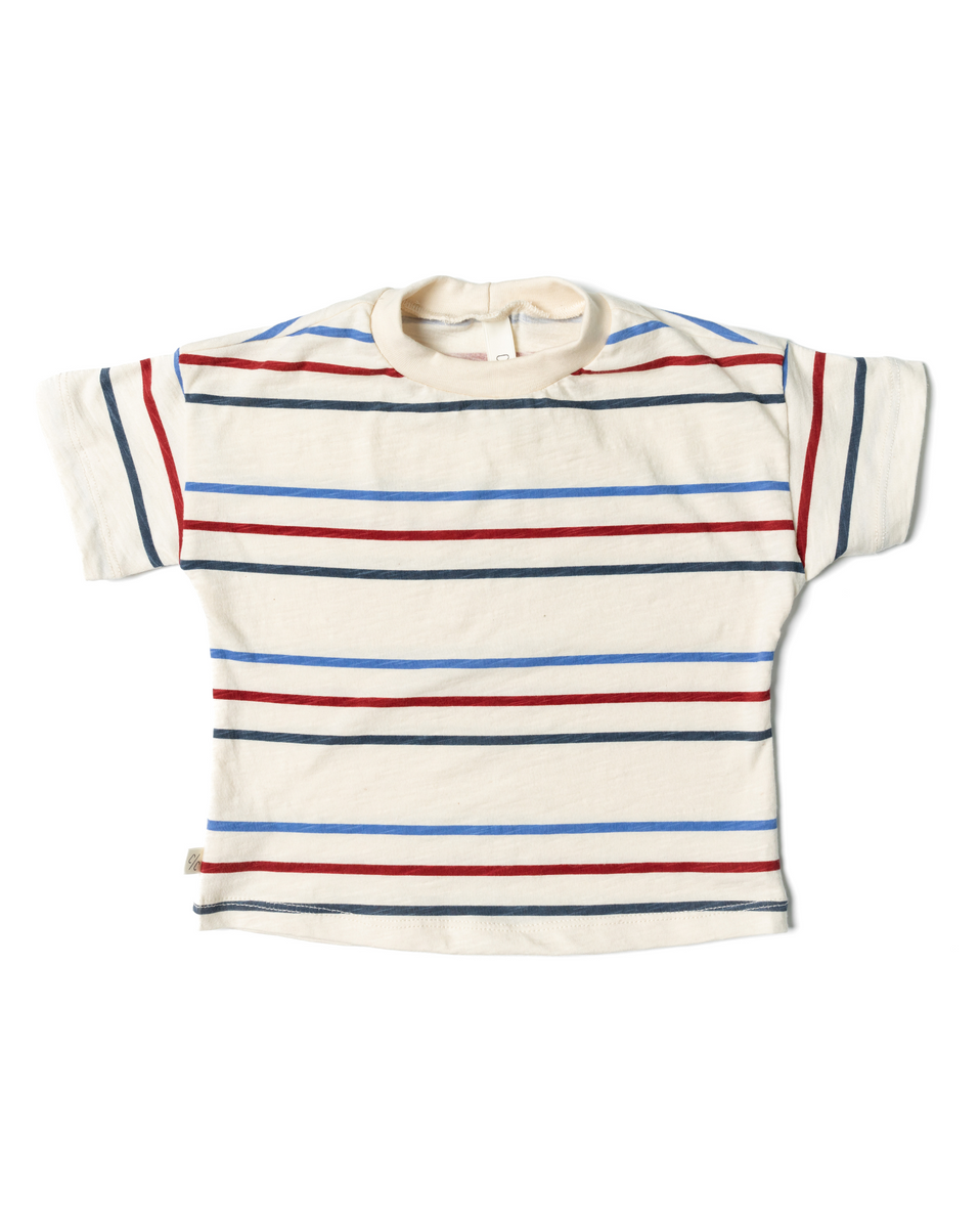 USA Teddy on Beige Boxy Tee