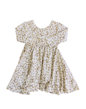 Load image into Gallery viewer, long sleeve swing dress - neutral ditsy floral