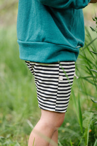 boy shorts - black stripe