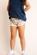 Load image into Gallery viewer, track shorts - bright ditsy floral
