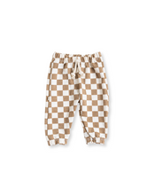 Load image into Gallery viewer, vintage sweatpant - taupe checkerboard