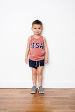 Load image into Gallery viewer, tank top - USA on redwood
