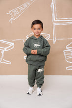 Load image into Gallery viewer, vintage hoodies - go mustangs heritage green