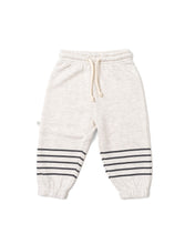 Load image into Gallery viewer, vintage sweatpants - racing stripes - oyster