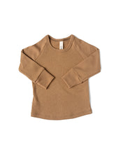 Load image into Gallery viewer, rib knit long sleeve tee - kraft