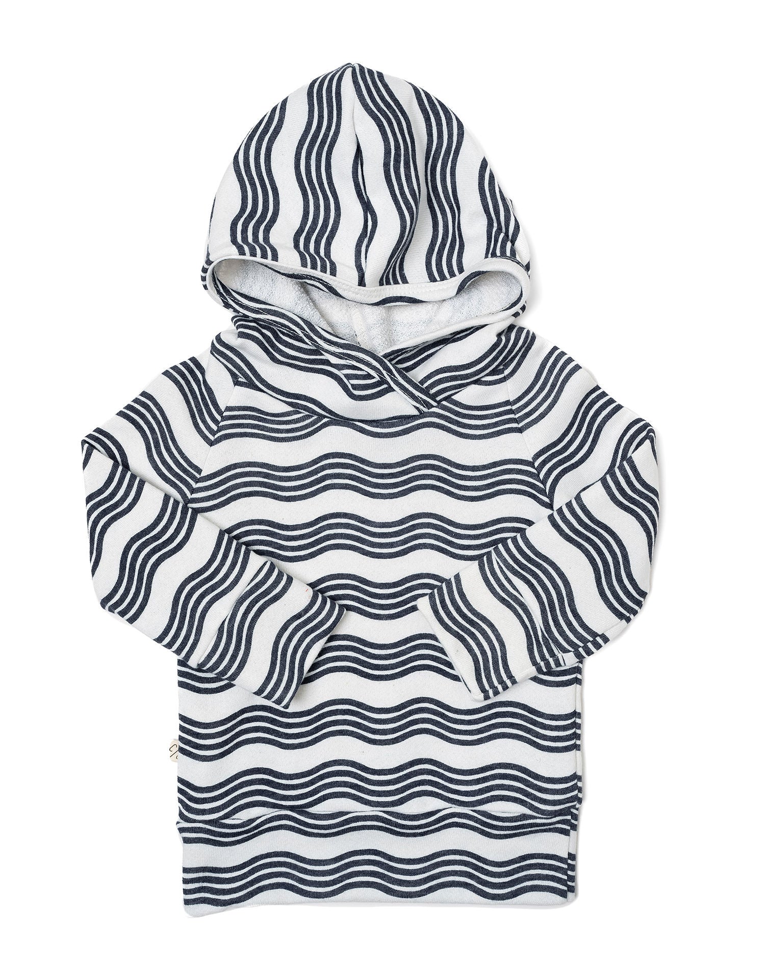 trademark raglan hoodie - wavy lines