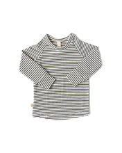 Load image into Gallery viewer, rib knit long sleeve tee - natural stripe