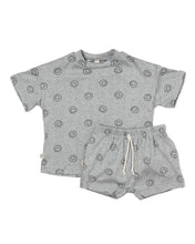 Load image into Gallery viewer, rib knit boy short set - all over smile