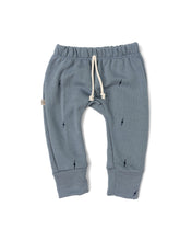 Load image into Gallery viewer, gusset pants - bolts on mineral blue