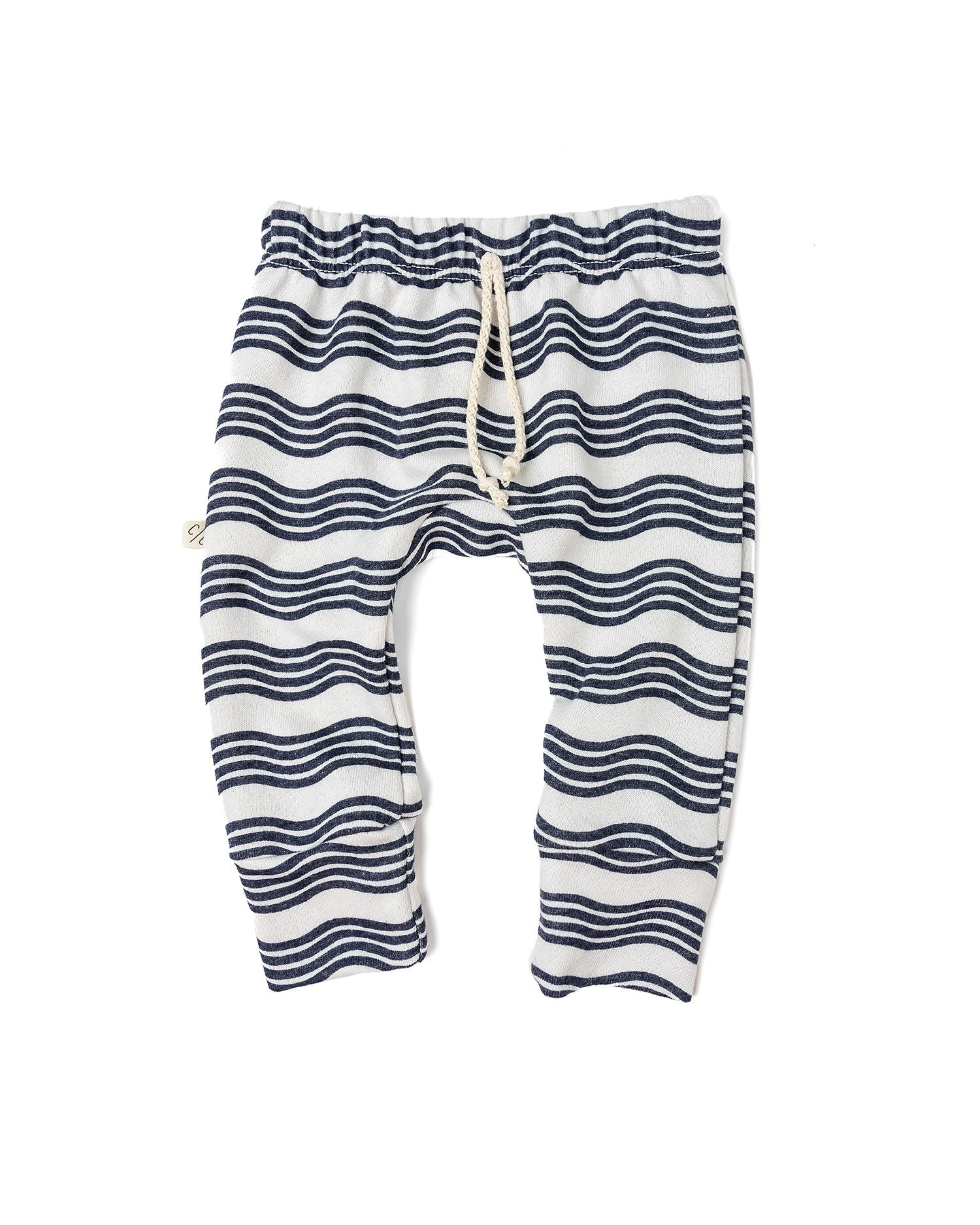 gusset pants - wavy lines
