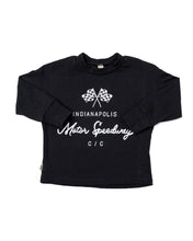 Load image into Gallery viewer, boxy long sleeve tee - motor speedway on black
