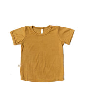 Load image into Gallery viewer, rib knit tee CO - wheat