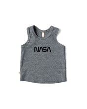 Load image into Gallery viewer, tank top - NASA on heather gray