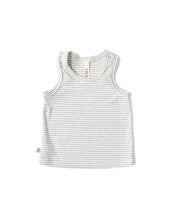 Load image into Gallery viewer, rib knit tank top - fog stripe