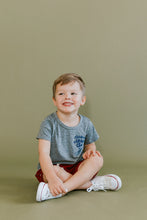 Load image into Gallery viewer, basic tee - childhoods athletic club on heather gray