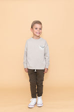 Load image into Gallery viewer, boxy long sleeve tee - crater lake on stone