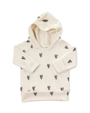 Load image into Gallery viewer, beach hoodie - hearts on natural
