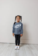 Load image into Gallery viewer, boxy long sleeve tee - super on slate