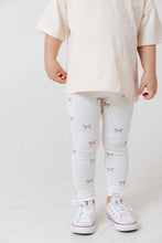 Load image into Gallery viewer, leggings - classic bows on natural