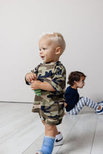 Load image into Gallery viewer, rib knit boy short set - camoflauge