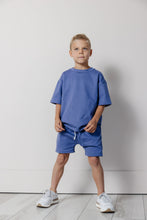 Load image into Gallery viewer, rib knit boy short set - ink blue