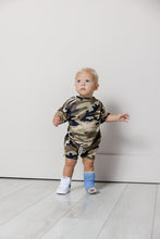Load image into Gallery viewer, rib knit boy short set - camoflauge