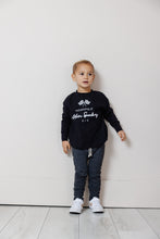 Load image into Gallery viewer, boxy long sleeve tee - motor speedway on black