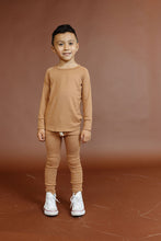 Load image into Gallery viewer, rib knit long sleeve tee - teddy