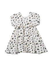 Load image into Gallery viewer, 3/4 sleeve swing dress CO - jolly holiday
