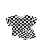 Load image into Gallery viewer, jersey set CO - black checkerboard