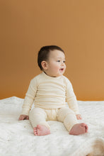 Load image into Gallery viewer, rib knit long sleeve tee - natural