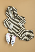 Load image into Gallery viewer, shorties CO - dark fatigue beige stripe