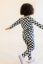 Load image into Gallery viewer, jersey long sleeve set - black checkerboard