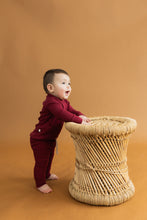 Load image into Gallery viewer, rib knit long sleeve tee CO - candy apple