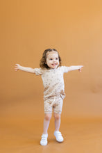 Load image into Gallery viewer, rib knit shorts CO - birds on mushroom