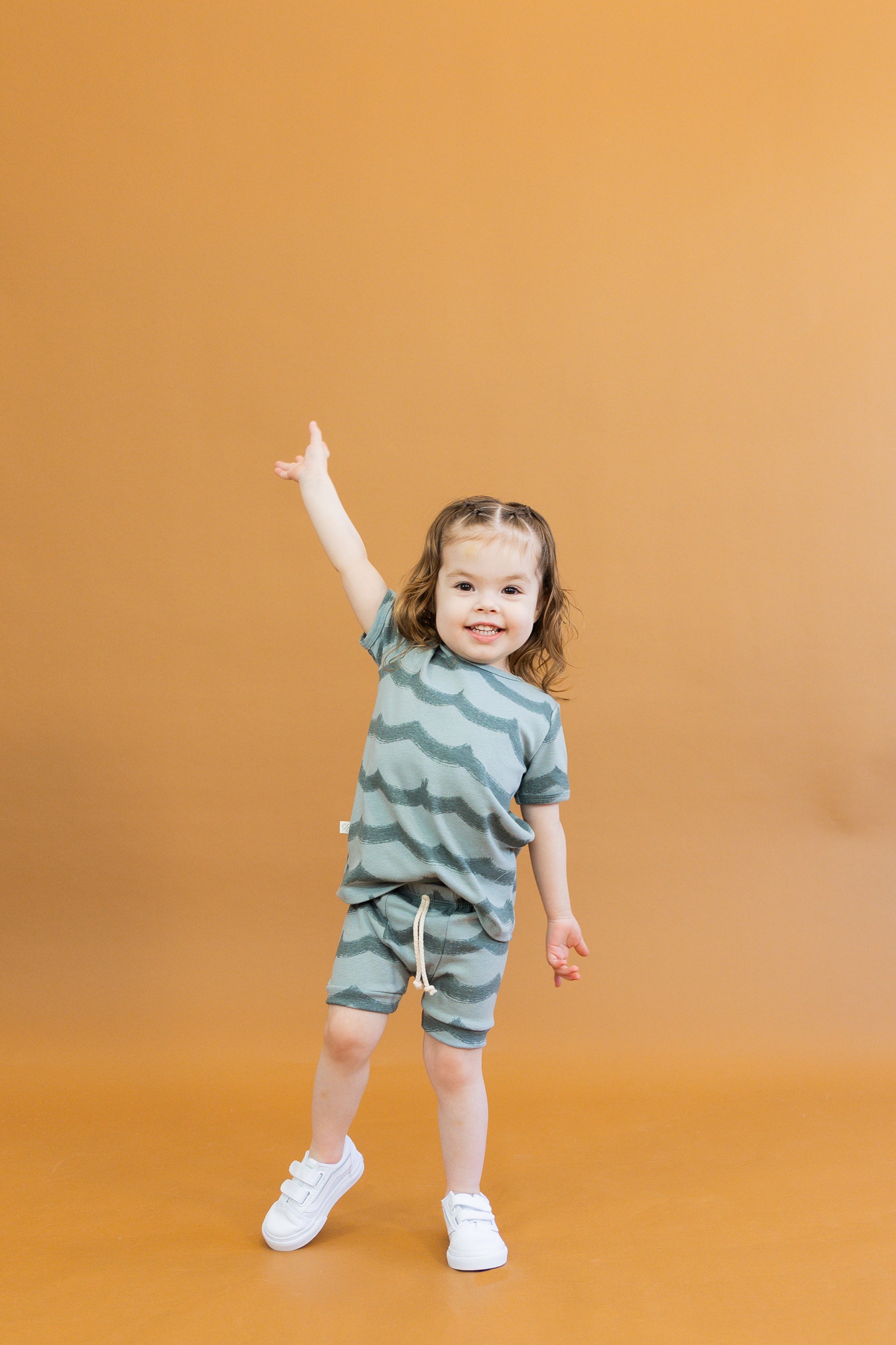 rib knit shorts CO - swell