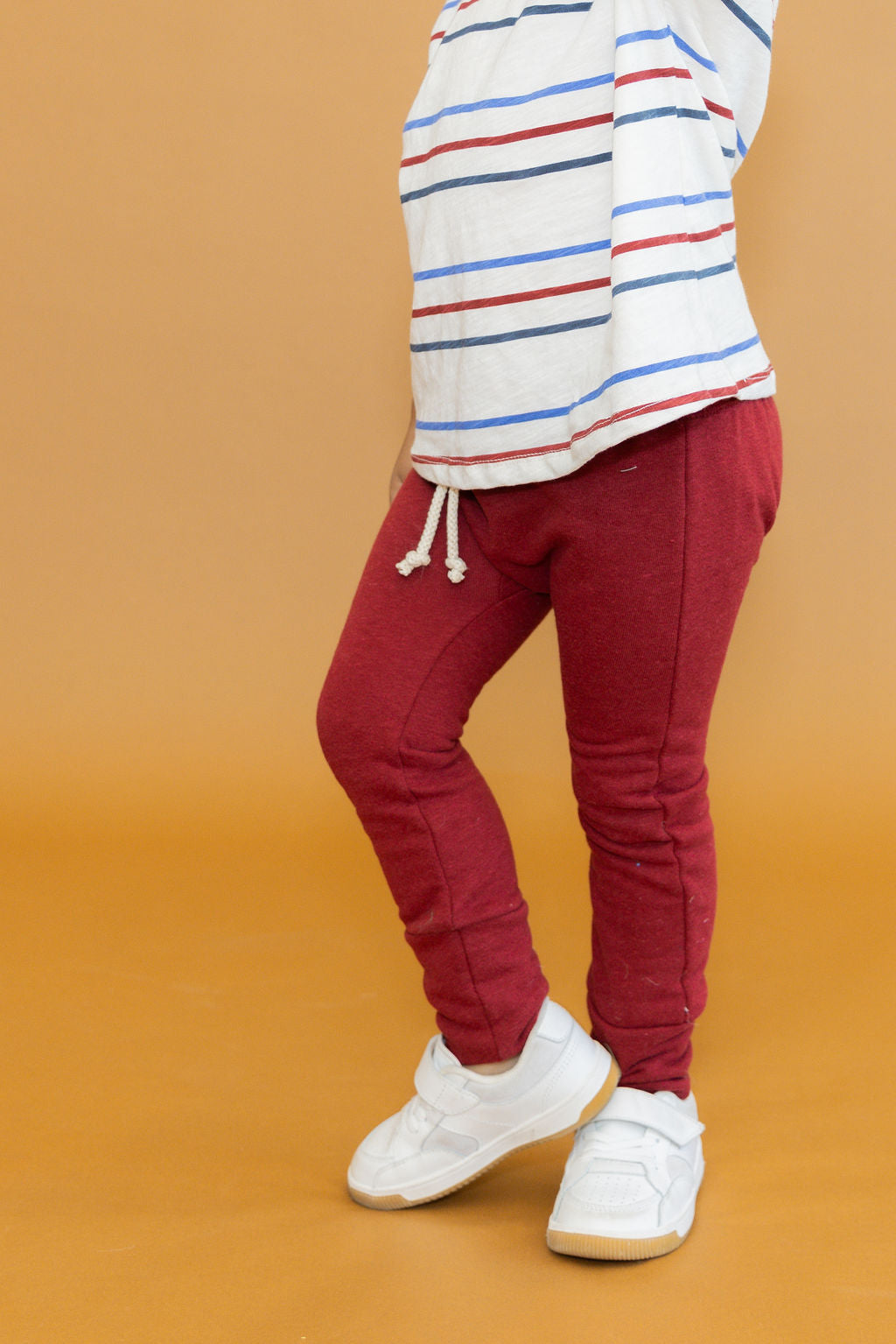 gusset pants CO - crimson