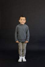 Load image into Gallery viewer, gusset pants CO - iron gray beige stripe
