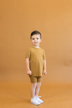 Load image into Gallery viewer, rib knit tee CO - wheat