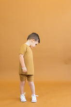 Load image into Gallery viewer, rib knit shorts CO - wheat