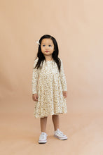 Load image into Gallery viewer, long sleeve swing dress - neutral ditsy floral