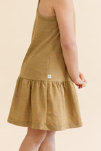 Load image into Gallery viewer, twirly tank dress CO - ochre
