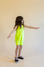 Load image into Gallery viewer, short tank romper - highlighter