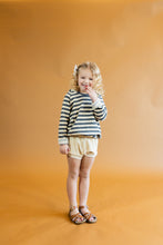 Load image into Gallery viewer, beach hoodie - iron gray beige stripe