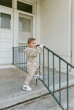 Load image into Gallery viewer, vintage sweatpant - taupe checkerboard