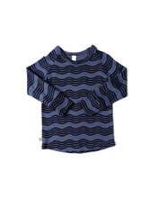 Load image into Gallery viewer, rib knit long sleeve tee - wavy lines