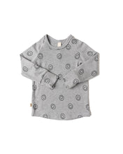 Load image into Gallery viewer, rib knit long sleeve tee - all over smile