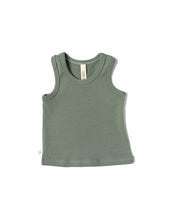 Load image into Gallery viewer, rib knit tank top - agave green